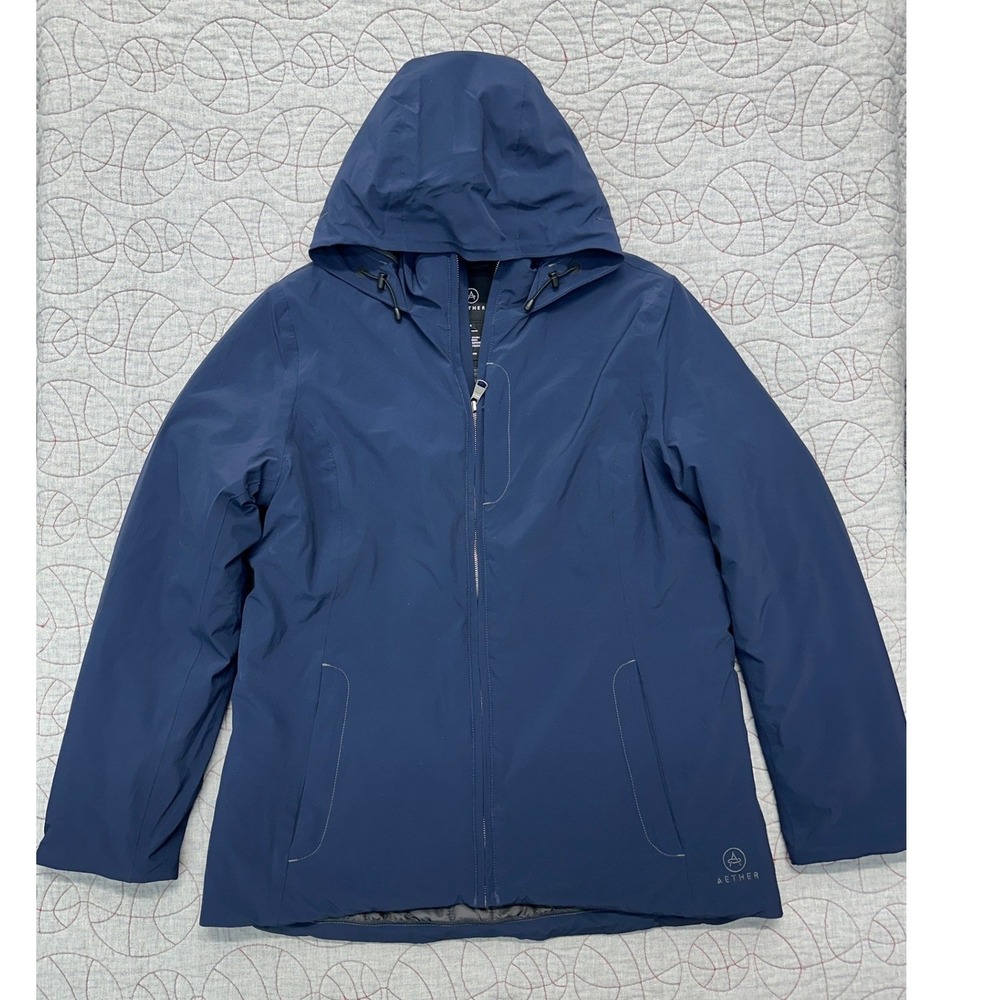 Aether Apparel Hooded Jacket Navy Blue Primaloft Quilted / Women's Size 4